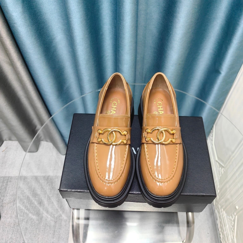 Ch*el leather shoes